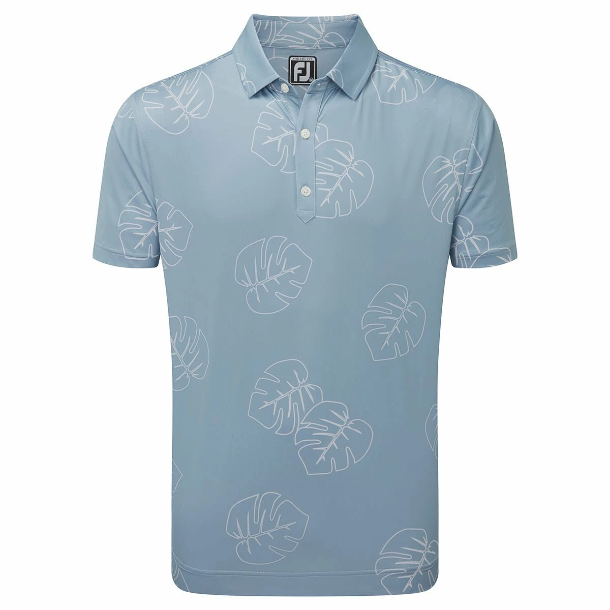 Footjoy Jungle Leaf Print Golf Polo Shirt 88785 3 Footjoy Jungle Leaf Print Golf Polo Shirt 88785
