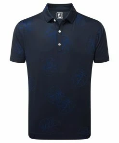 Footjoy Jungle Leaf Print Golf Polo Shirt 88786