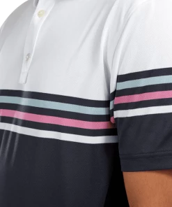 Footjoy Pique Stripe Coloured Block Golf Polo Shirt 90365 8 Footjoy Pique Stripe Coloured Block Golf Polo Shirt 90365 -Mens Sales Store Footjoy Pique Stripe Coloured Block Golf Polo Shirt 5