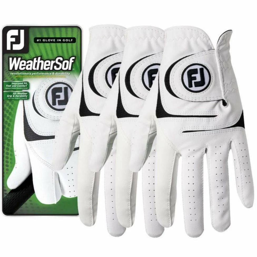 Footjoy WeatherSof Golf Glove | 3 Pack 66255 3 Footjoy WeatherSof Golf Glove | 3 Pack 66255