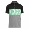 Adidas Junior Print Colorblock Polo Shirt H38824 2 Adidas Junior Print Colorblock Polo Shirt H38824 -Mens Sales Store H38824 1 APPAREL Photography FrontView white