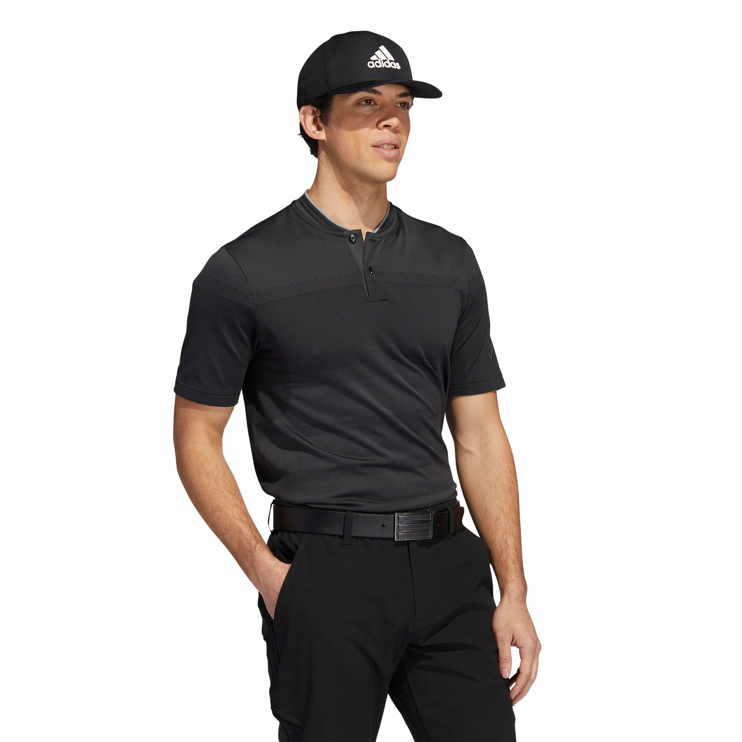 Adidas Statement Seamless Primeknit Golf Polo Shirt H61758 6 Adidas Statement Seamless Primeknit Golf Polo Shirt H61758 - Image 4