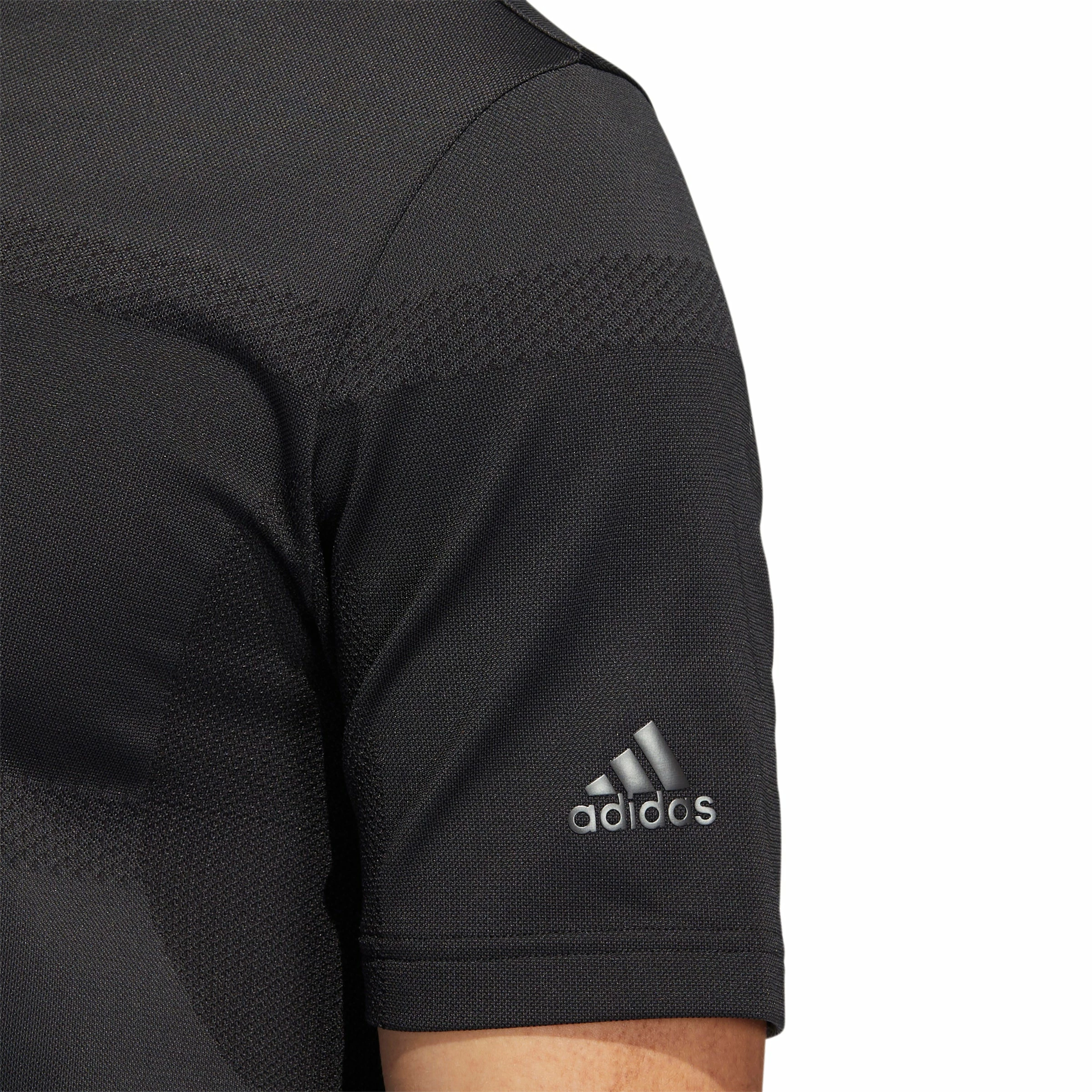 Adidas Statement Seamless Primeknit Golf Polo Shirt H61758 4 Adidas Statement Seamless Primeknit Golf Polo Shirt H61758 - Image 2