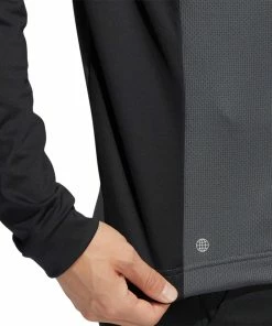 Adidas Colour Block 1/4 Zip Golf Pullover HC5573 10 Adidas Colour Block 1/4 Zip Golf Pullover HC5573 -Mens Sales Store HC5573 8 APPAREL OnModel DetailView2 white