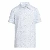 Adidas Junior Flag Golf Polo Shirt HD4952 -Mens Sales Store HD4952 1 APPAREL Photography FrontView white
