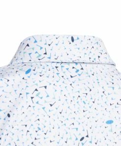 Adidas Junior Flag Golf Polo Shirt HD4952 -Mens Sales Store HD4952 6 APPAREL Photography DetailView3 white