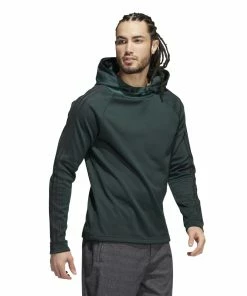 Adidas 3-Stripe COLD.RDY Golf Hoodie HF6509 -Mens Sales Store HF6509 6 APPAREL OnModel WalkingView white