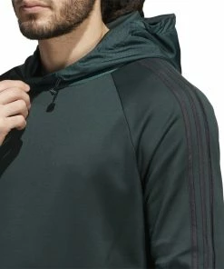 Adidas 3-Stripe COLD.RDY Golf Hoodie HF6509 -Mens Sales Store HF6509 7 APPAREL OnModel DetailView1 white