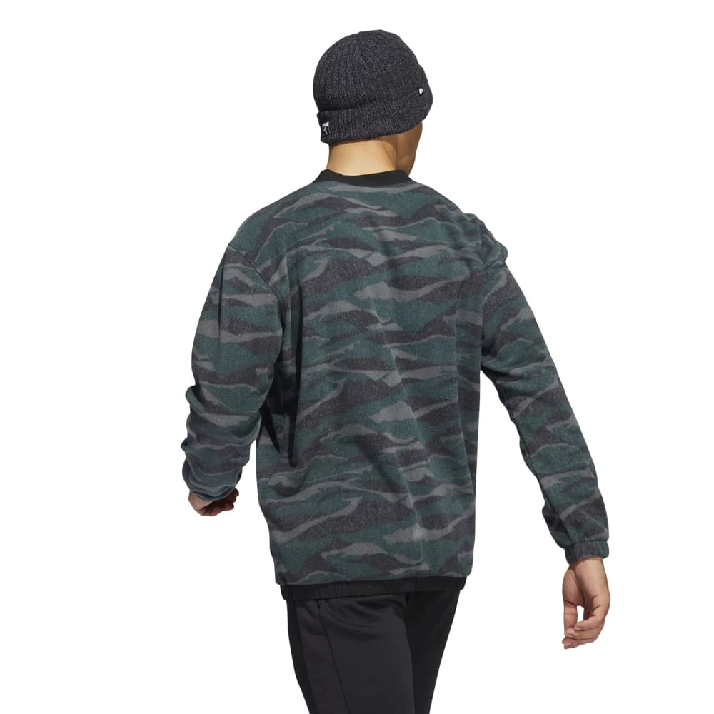 Adidas Texture Print Crew Neck Golf Pullover HF6523 5 Adidas Texture Print Crew Neck Golf Pullover HF6523 - Image 3