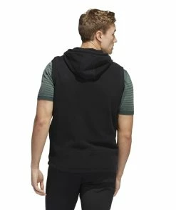 Adidas Hooded Full Zip Golf Vest HF6566 9 Adidas Hooded Full Zip Golf Vest HF6566 -Mens Sales Store HF6566 5 APPAREL OnModel BackView white