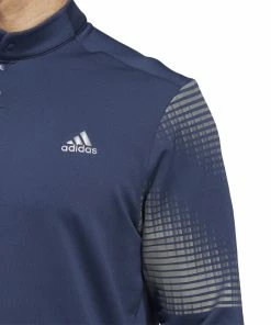 Adidas Statement COLD.RDY Long Sleeve Golf Polo Shirt HF6582 -Mens Sales Store HF6582 7 APPAREL OnModel DetailView1 white