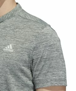 Adidas Textured Stripe Sport Golf Polo Shirt HF9044 -Mens Sales Store HF9044 7 APPAREL OnModel DetailView1 white