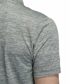 Adidas Textured Stripe Sport Golf Polo Shirt HF9044 -Mens Sales Store HF9044 8 APPAREL OnModel DetailView2 white