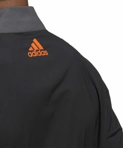 Adidas Provisional Short Sleeve Golf Jacket HF9181 -Mens Sales Store HF9181 8 APPAREL OnModel DetailView2 white