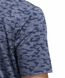 Adidas Go-To Camo Golf Polo Shirt HM7394 -Mens Sales Store HM7394 8 APPAREL OnModel DetailView2 white