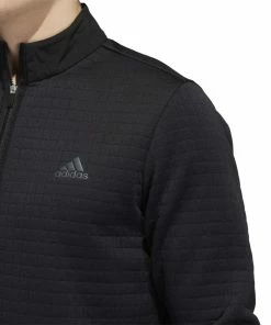 Adidas DWR LC 1/4-Zip Golf Pullover HM8280 -Mens Sales Store HM8280 7 APPAREL OnModel DetailView1 white