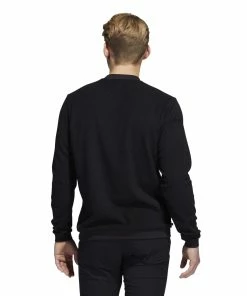 Adidas Core Crew Neck Golf Pullover HN4551 -Mens Sales Store HN4551 5 APPAREL OnModel BackView white