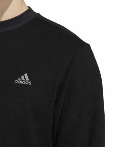 Adidas Core Crew Neck Golf Pullover HN4551 -Mens Sales Store HN4551 7 APPAREL OnModel DetailView1 white