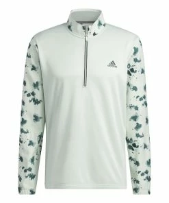 Adidas Splatter Print 1/4-Zip Golf Mid Layer HN7174