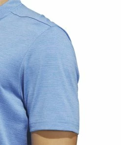 Adidas Primegreen Texture Stripe Golf Polo Shirt HR9071 -Mens Sales Store HR9071 7 APPAREL OnModel DetailView1 white