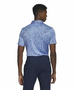 Adidas Jacquard Golf Polo Shirt HS1116 -Mens Sales Store HS1116 5 APPAREL OnModel BackView white