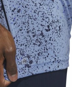 Adidas Jacquard Golf Polo Shirt HS1116 -Mens Sales Store HS1116 8 APPAREL OnModel DetailView2 white