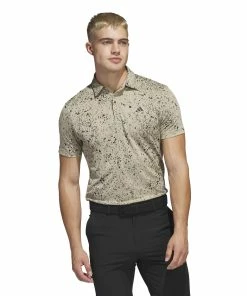 Adidas Jacquard Golf Polo Shirt HS1118 -Mens Sales Store HS1118 3 APPAREL OnModel StandardView white