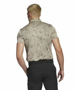 Adidas Jacquard Golf Polo Shirt HS1118 -Mens Sales Store HS1118 5 APPAREL OnModel BackView white