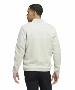Adidas DWR Colourblock 1/4 Zip Golf Pullover HT3315 9 Adidas DWR Colourblock 1/4 Zip Golf Pullover HT3315 -Mens Sales Store HT3315 5 APPAREL OnModel BackView white