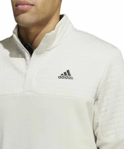 Adidas DWR Colourblock 1/4 Zip Golf Pullover HT3315 10 Adidas DWR Colourblock 1/4 Zip Golf Pullover HT3315 -Mens Sales Store HT3315 7 APPAREL OnModel DetailView1 white