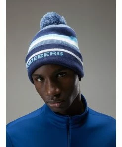 J.Lindeberg Stripe Golf Beanie GMAC07800