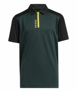 Junior Adidas Zip Golf Polo Shirt HD1066
