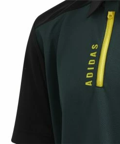 Junior Adidas Zip Golf Polo Shirt HD1066 -Mens Sales Store Junior adidas Zip Golf Polo Shirt HD1066 1
