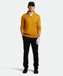 Lyle & Scott Quarter Zip Golf Pullover KN1041G -Mens Sales Store KN1041G A06 02
