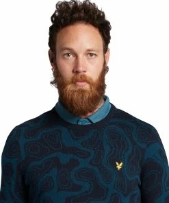Lyle & Scott Contour Golf Pullover KN1764G 8 Lyle & Scott Contour Golf Pullover KN1764G -Mens Sales Store KN1764G W776 4