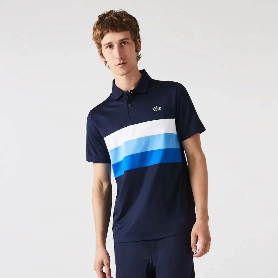 Lacoste Chest Block Golf Shirt DH0585 4 Lacoste Chest Block Golf Shirt DH0585 - Image 2