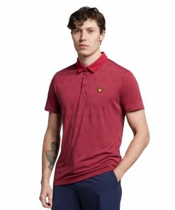 Lyle & Scott Jacquard Golf Polo Shirt SP1562G
