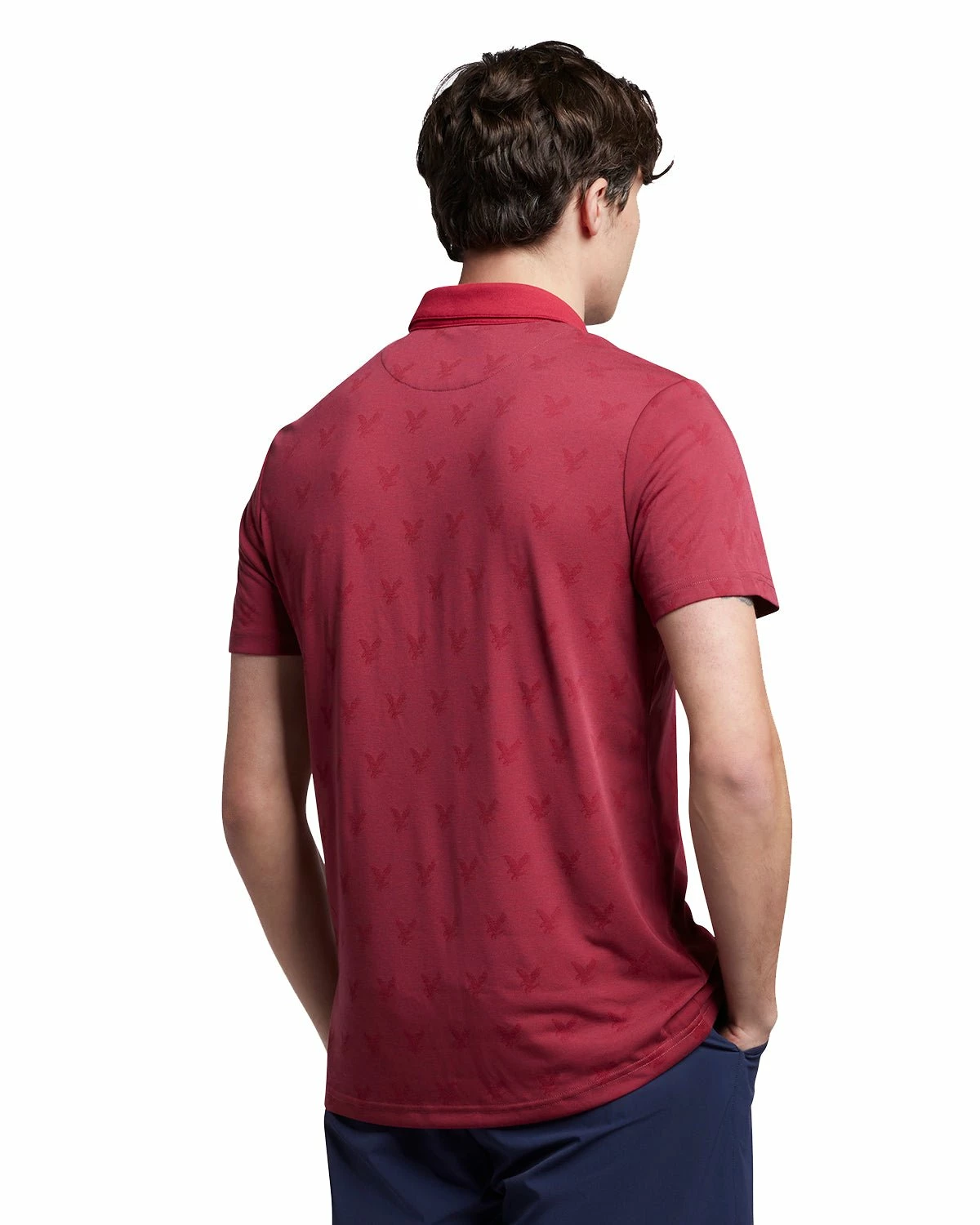 Lyle & Scott Jacquard Golf Polo Shirt SP1562G 4 Lyle & Scott Jacquard Golf Polo Shirt SP1562G - Image 2