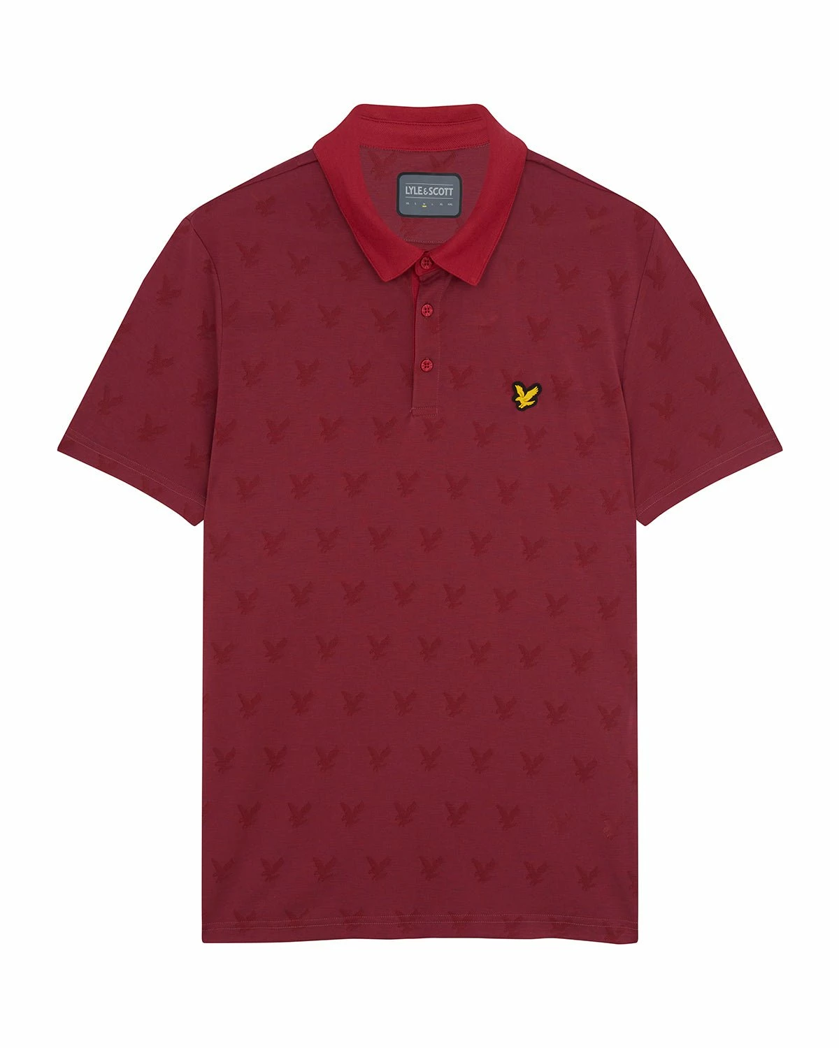 Lyle & Scott Jacquard Golf Polo Shirt SP1562G 6 Lyle & Scott Jacquard Golf Polo Shirt SP1562G - Image 4