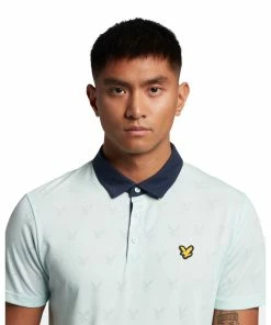 Lyle & Scott Jacquard Golf Polo Shirt SP1562G -Mens Sales Store Lyle Scott Jacquard Golf Polo Shirt SP 1