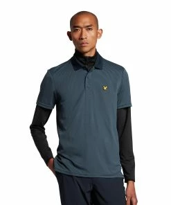 Lyle & Scott Microstripe Golf Polo Shirt SP1464GC