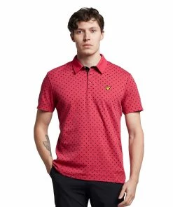 Lyle & Scott Lyle Polka Dot Golf Polo Shirt SP1665G