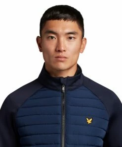 Lyle & Scott Quilted Hybrid Golf Fleece JK1562GC -Mens Sales Store Lyle Scott Quilted Hybrid Golf Fleece JK1562GC 3