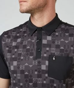 Original Penguin Checkerboard Colour Block Golf Polo Shirt OGKFC003 9 Original Penguin Checkerboard Colour Block Golf Polo Shirt OGKFC003 -Mens Sales Store OGKFC003 001 27 scaled 1