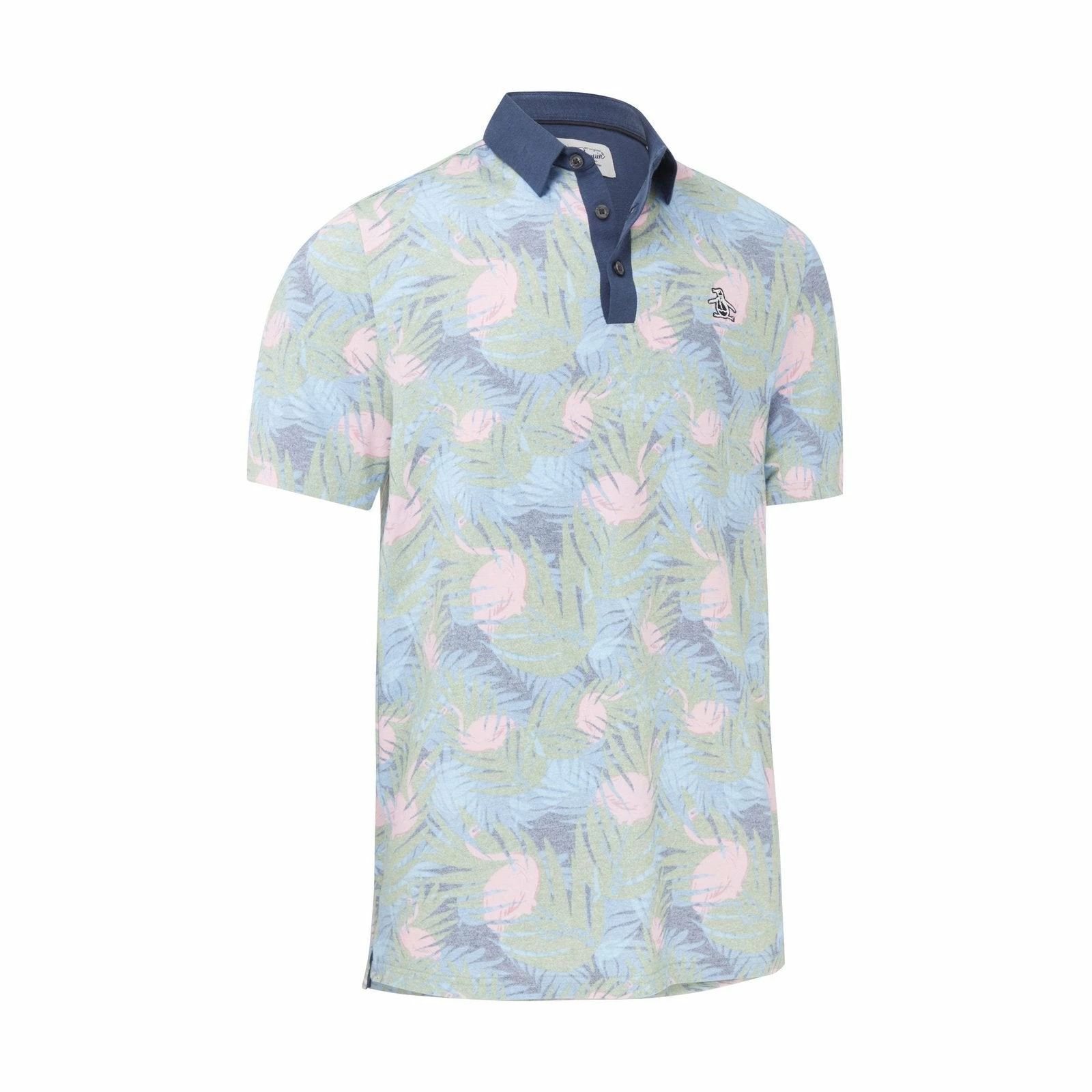 Original Penguin Flamingo Print Golf Polo Shirt OGKSC032 3 Original Penguin Flamingo Print Golf Polo Shirt OGKSC032