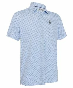 Original Penguin Geo Print Golf Polo Shirt OGKSC030
