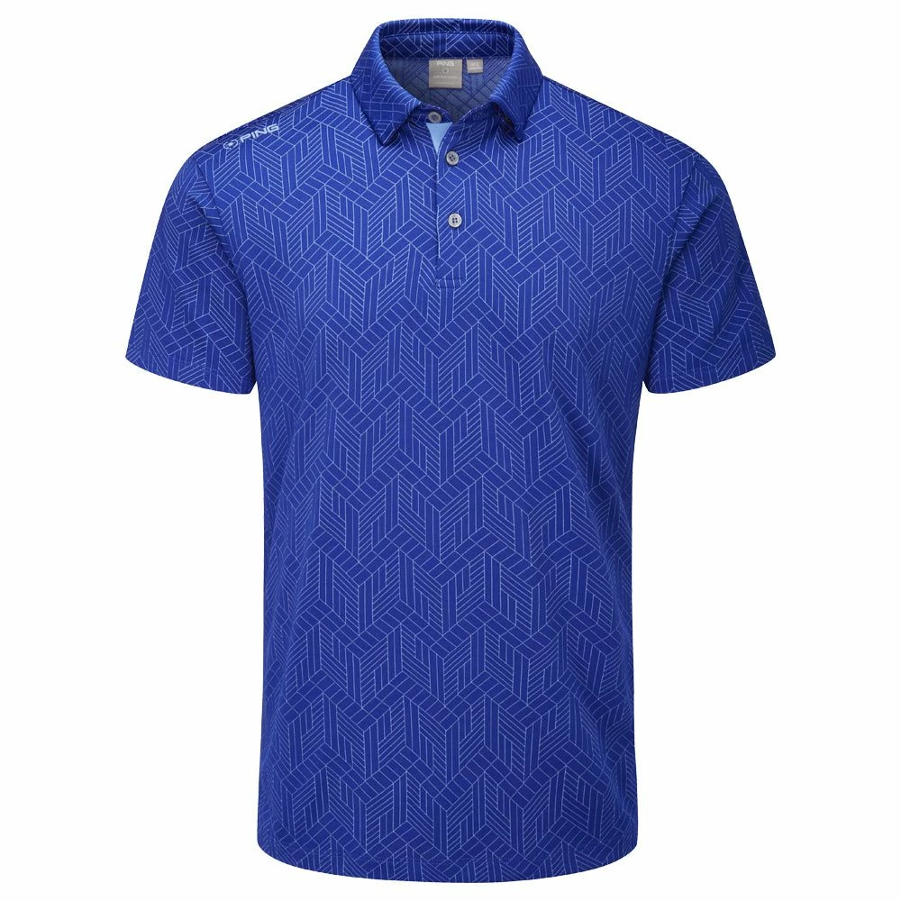 Ping Cubic Jacquard Golf Polo Shirt P03522 3 Ping Cubic Jacquard Golf Polo Shirt P03522