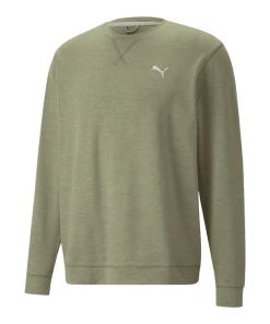 Puma Cloudspun Heather Crew Neck Golf Sweater 537467