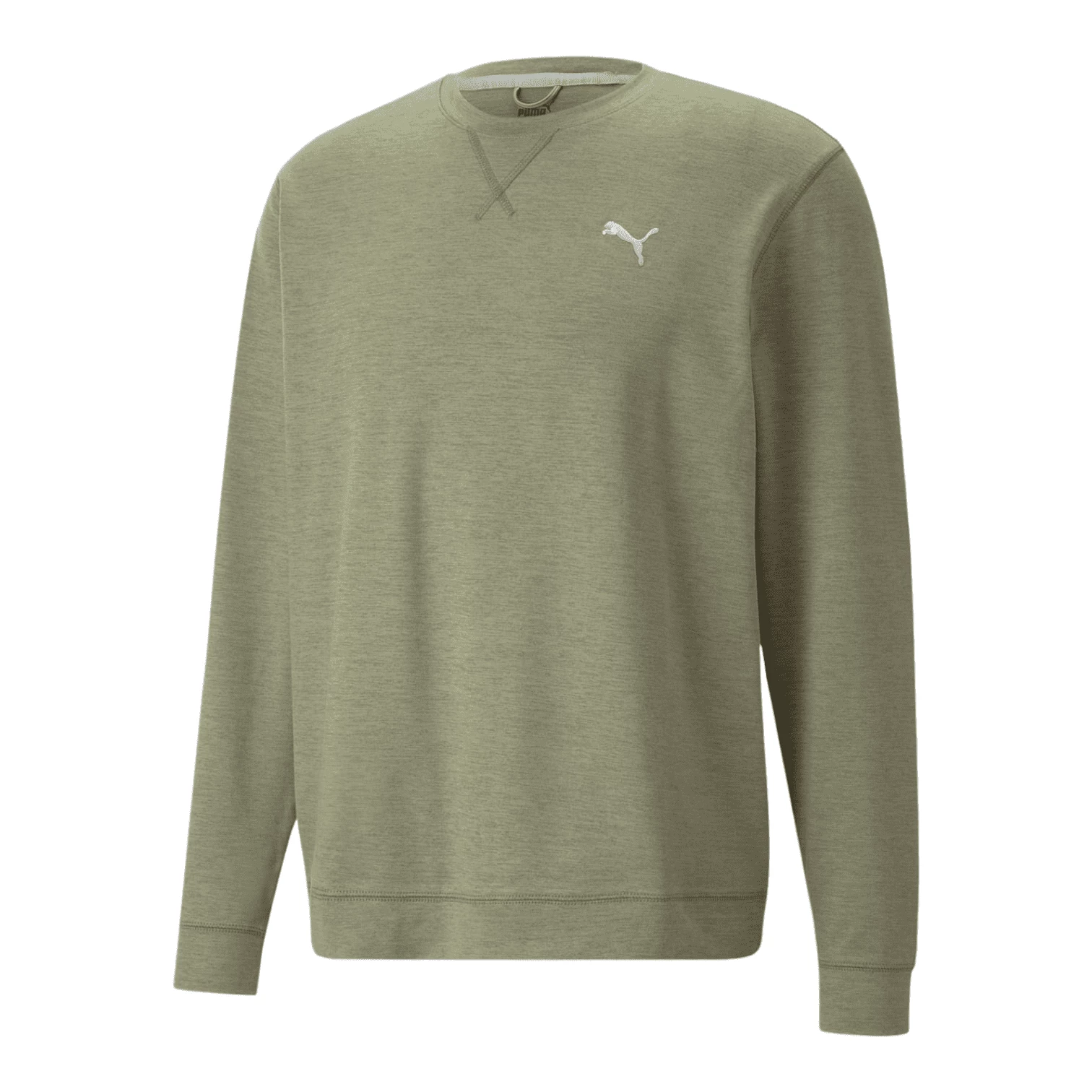 Puma Cloudspun Heather Crew Neck Golf Sweater 537467 3 Puma Cloudspun Heather Crew Neck Golf Sweater 537467