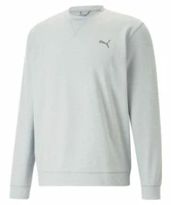 Puma Cloudspun Heather Crew Neck Golf Sweater 537467